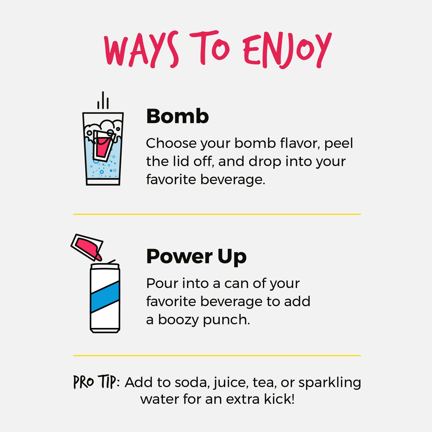 Seltzer Bombs Shots (8 shots) - Shottys