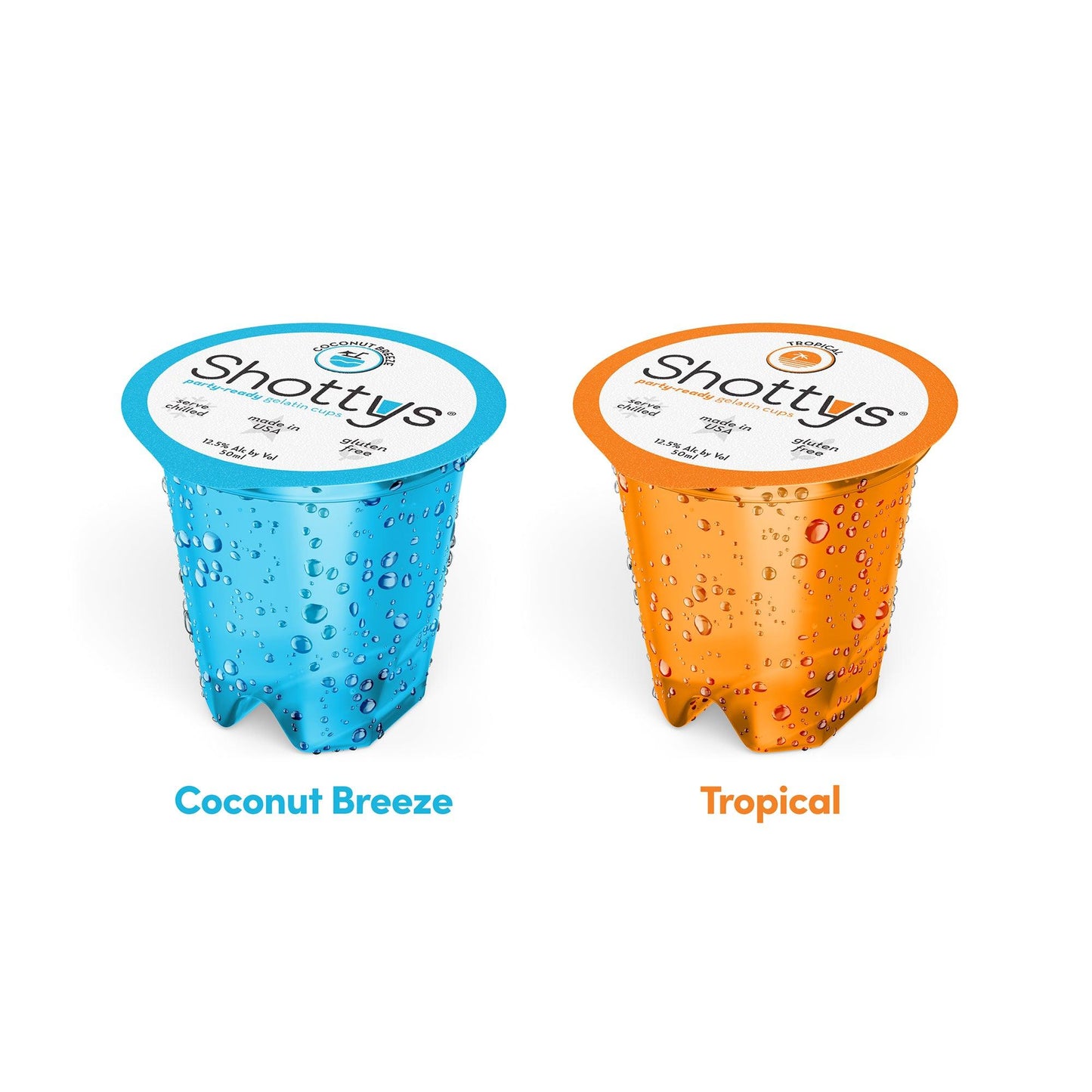 Coconut Breeze/Tropical Gelatin Shots (8 shots)