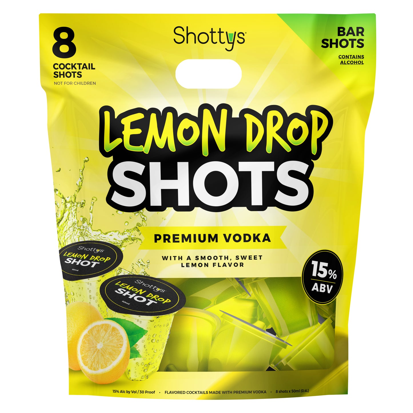 Lemon Drop Vodka Shots (8 shots)