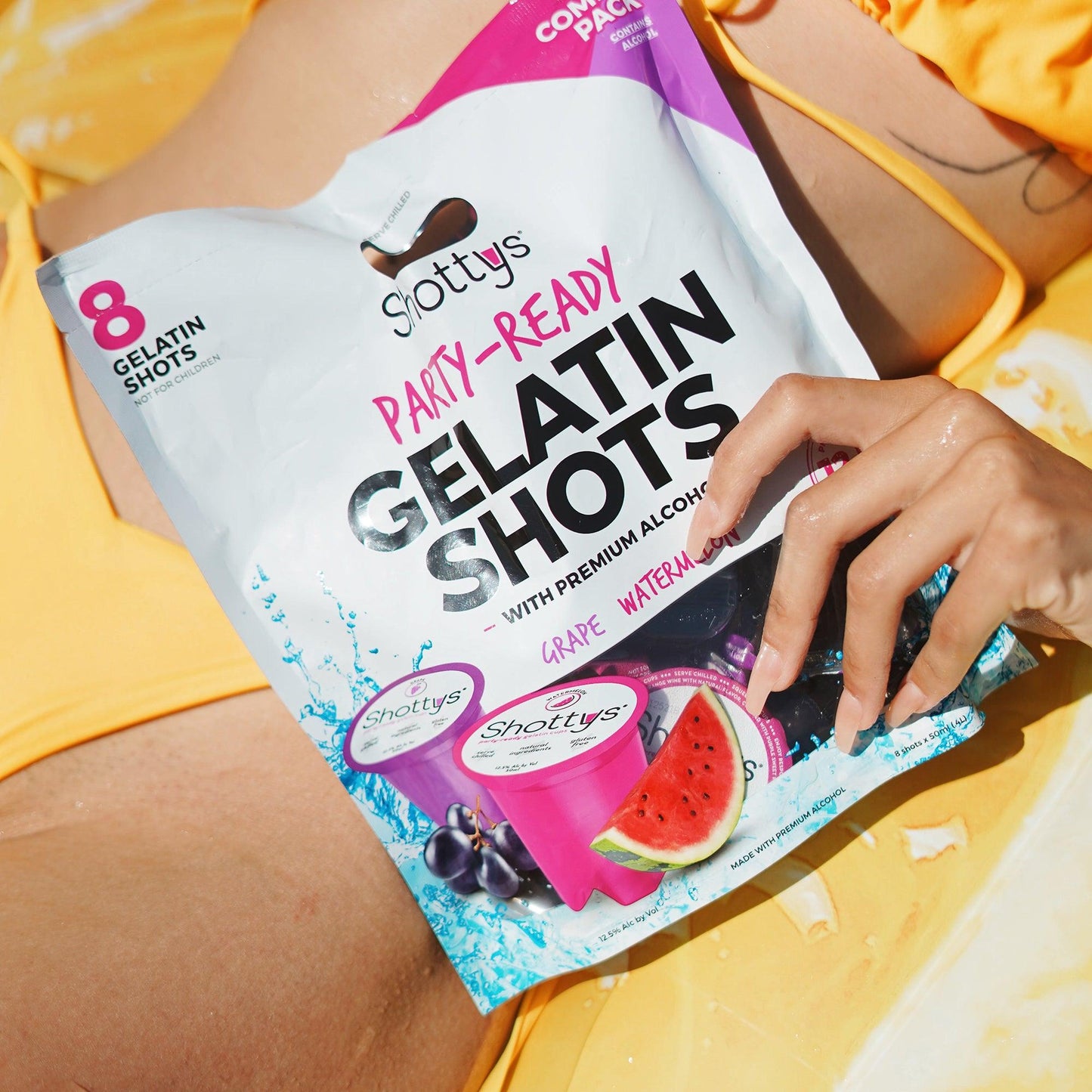 Grape/Watermelon Gelatin Shots (8 shots)