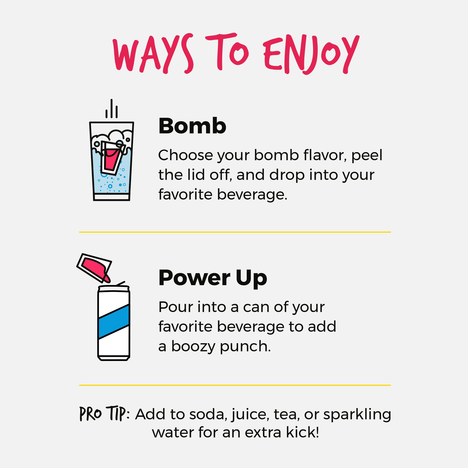 Seltzer Bombs Shots (8 shots) - Shottys