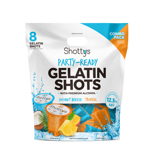Coconut Breeze/Tropical Gelatin Shots (8 shots)