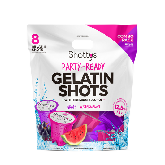 Grape/Watermelon Gelatin Shots (8 shots)
