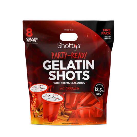 Hot Cinnamon Gelatin Shots (8 shots)
