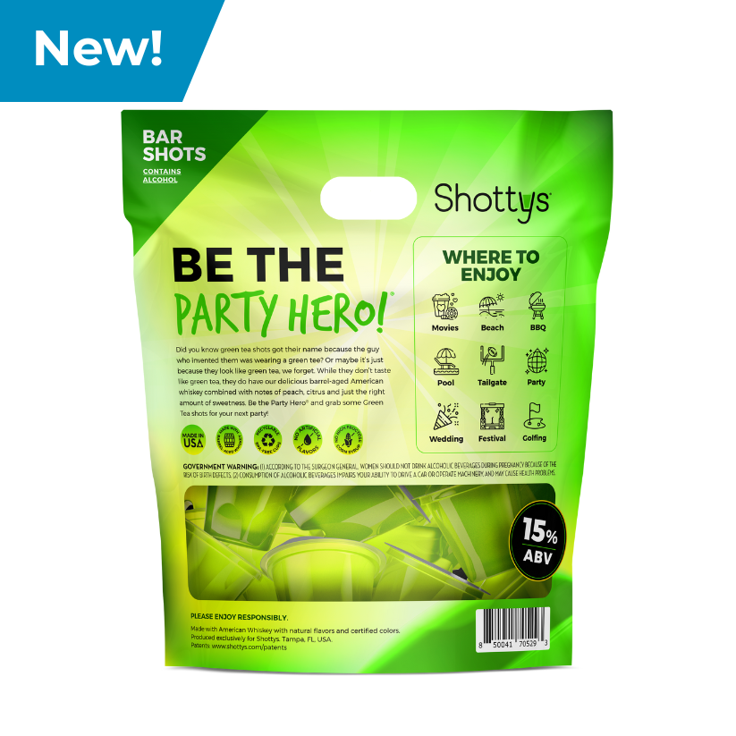 Green Tea Cocktail Shots (8 shots) - Shottys