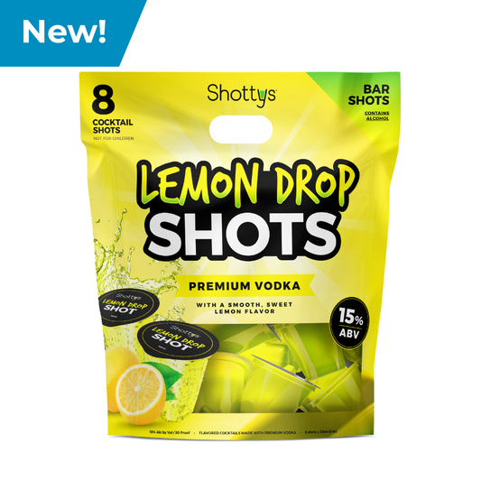 Lemon Drop Vodka Shots (8 shots) - Shottys