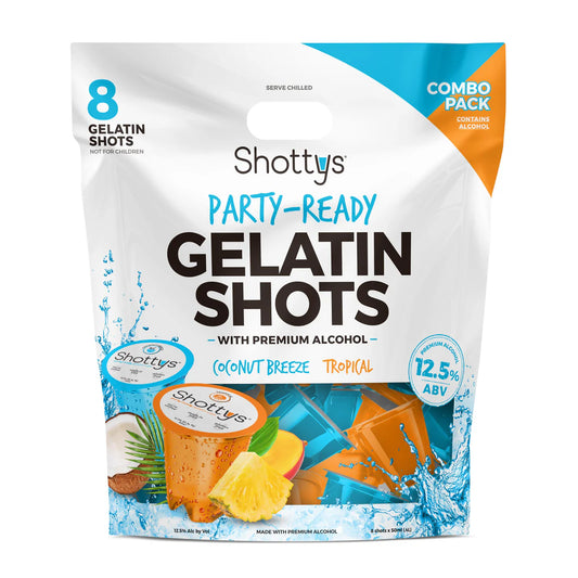 Coconut Breeze/Tropical Gelatin Shots (8 shots)