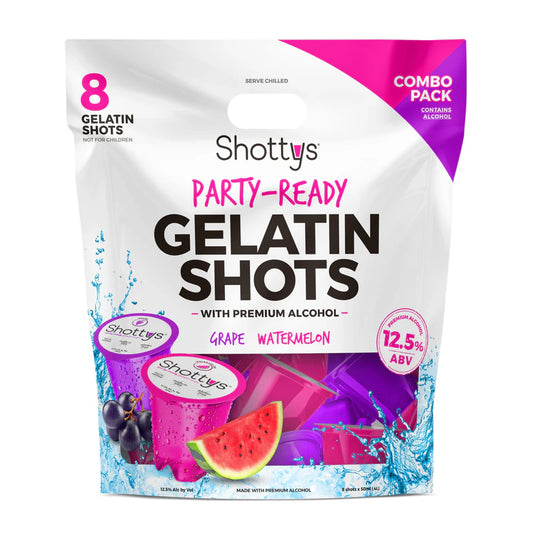 Grape/Watermelon Gelatin Shots (8 shots)