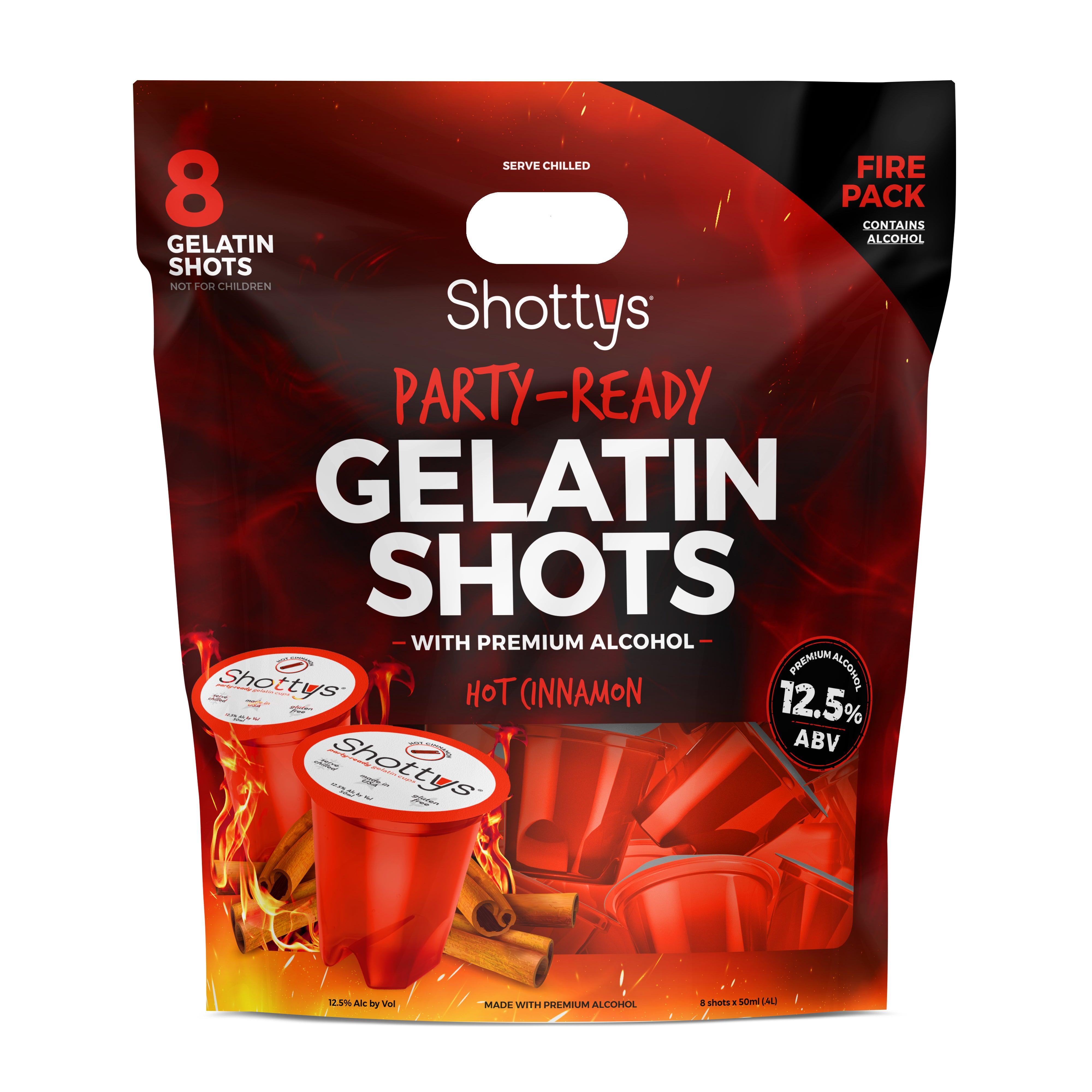 Hot Cinnamon Gelatin Shots (8 shots) – Shottys
