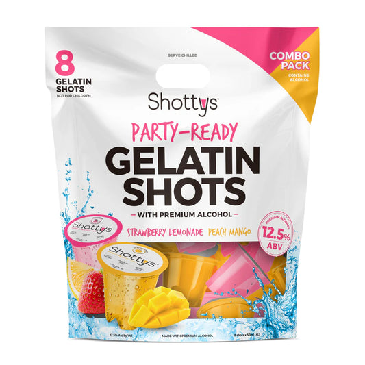 Strawberry Lemonade/Peach Mango Gelatin Shots (8 shots)