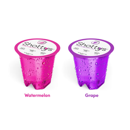 Grape/Watermelon Gelatin Shots (8 shots)